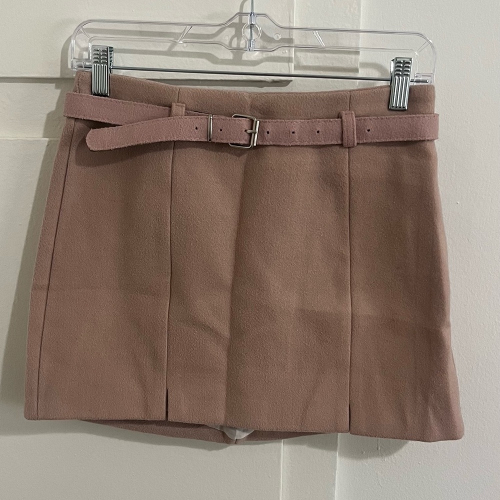Pink mini skirt